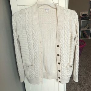 Oversized Cream Gap Cardigan